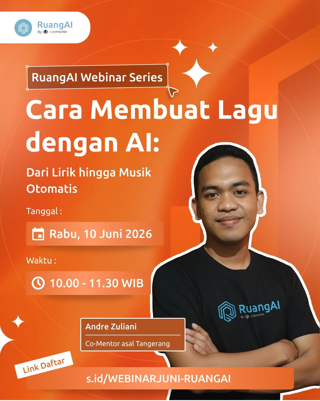 [Webinar Ekslusif]: Cara Membuat Lagu dengan AI: Dari Lirik hingga Musik Otomatis