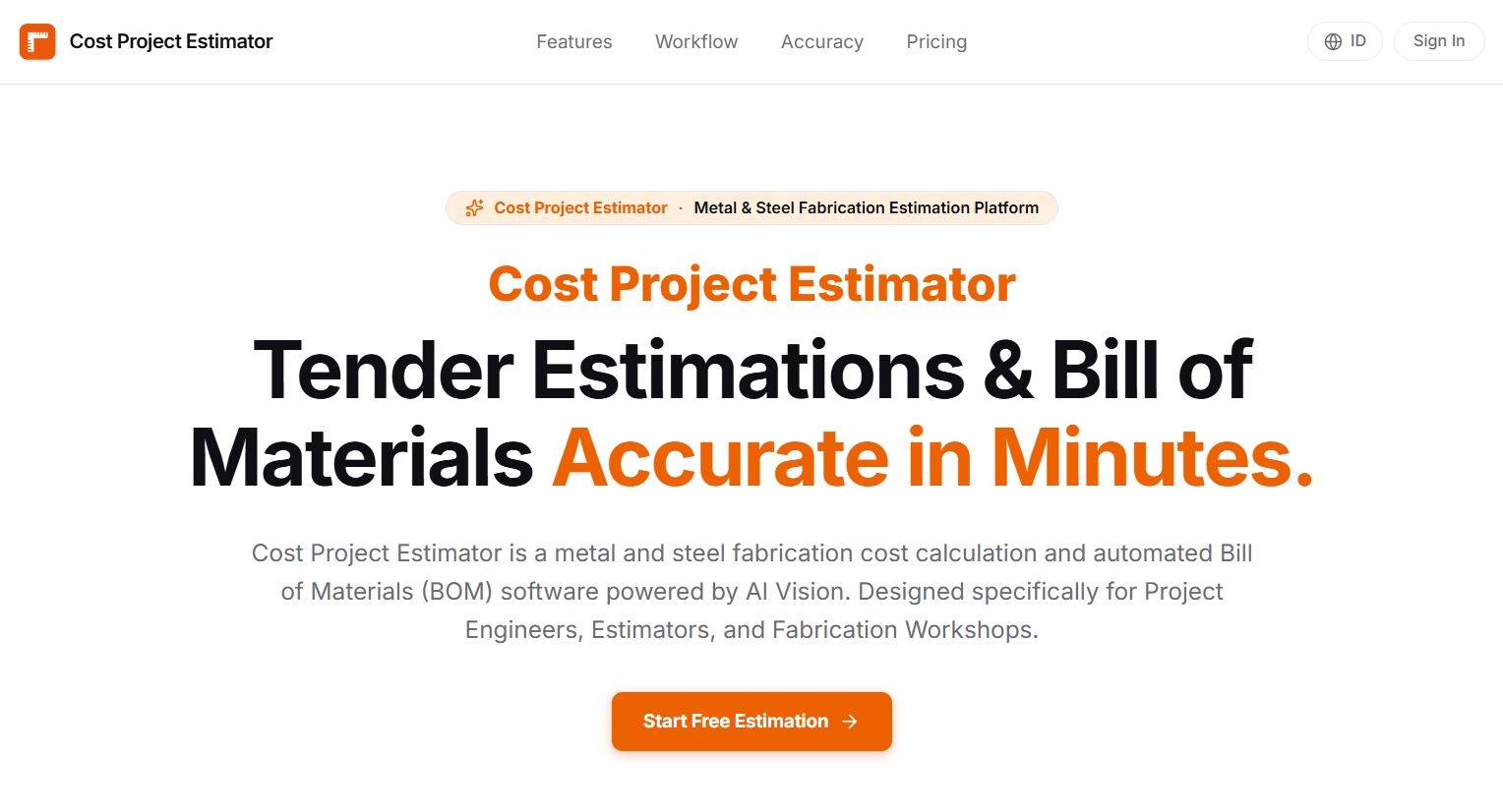 Cost Project Estimator