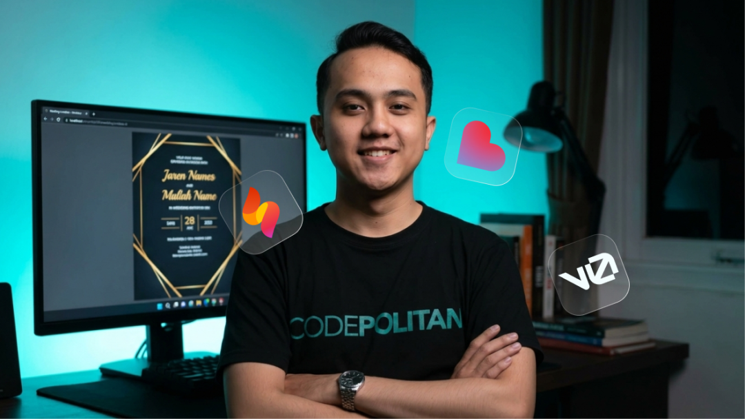 AI Assist Coding Website Undangan Pernikahan Online dalam 1 Jam