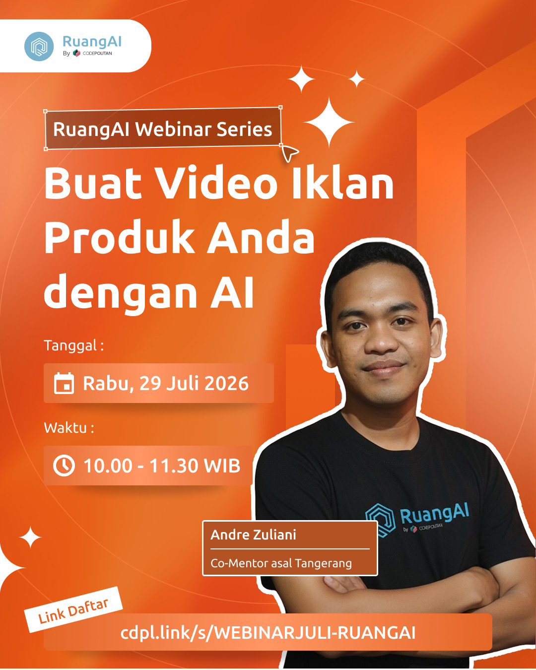 Webinar Video AI: Cara Mudah Bikin Video Iklan Produk
