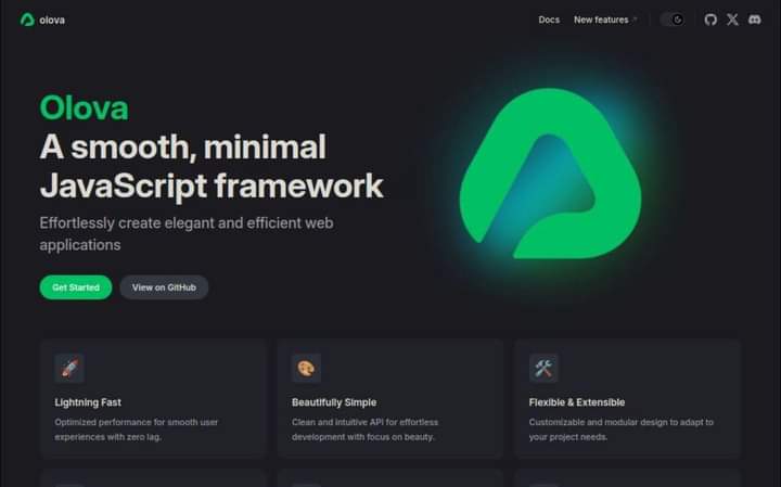 Olova: Framework JavaScript yang Sederhana dan Efisien