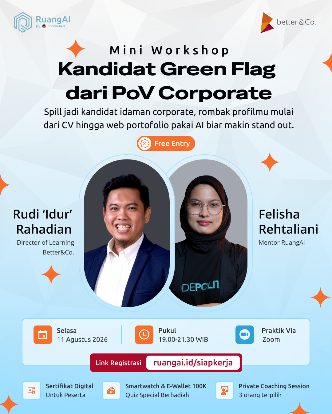 MINI WORKSHOP : KANDIDAT GREEN FLAG DARI POV CORPORATE