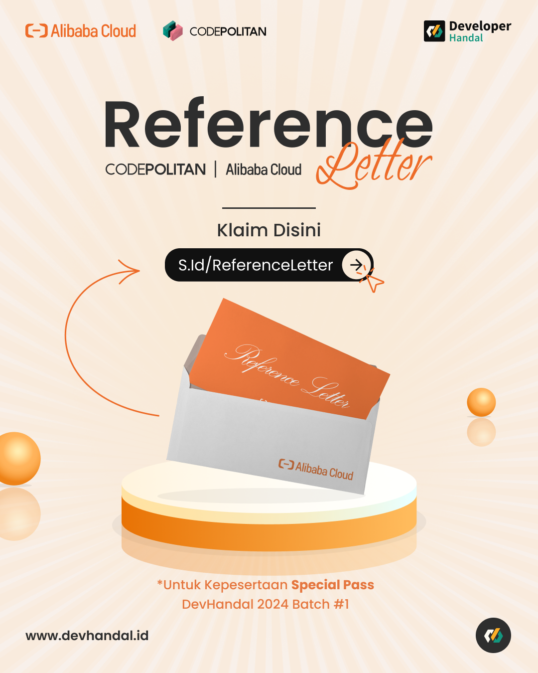 Surat Rekomendasi dari CODEPOLITAN untuk Lulusan DevHandal, Klaim Sekarang!!