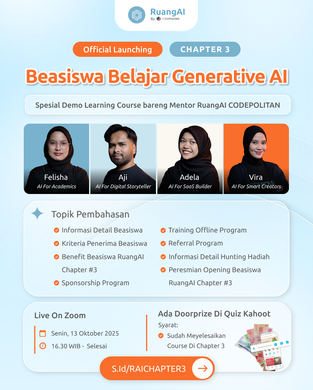 RuangAI Chapter 3 Sebentar Lagi Dibuka!