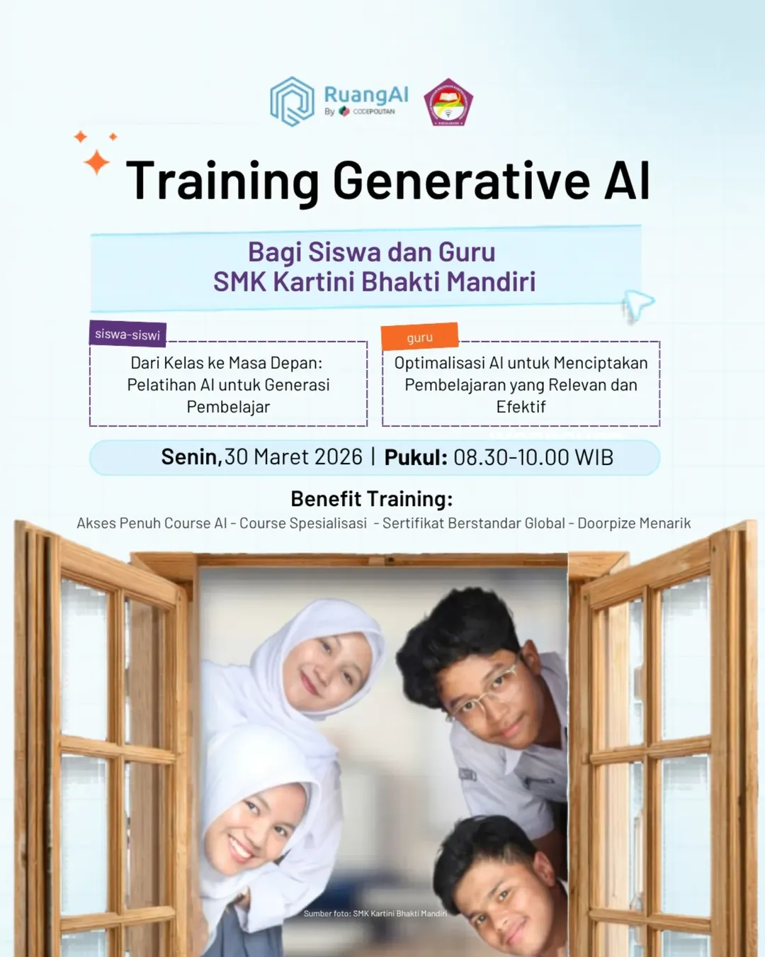 Training Generative AI Bagi Siswa & Guru SMK Kartini Bakhti Mandiri