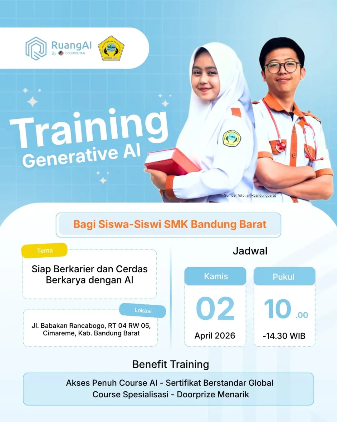 Training AI untuk SMK Bandung Barat