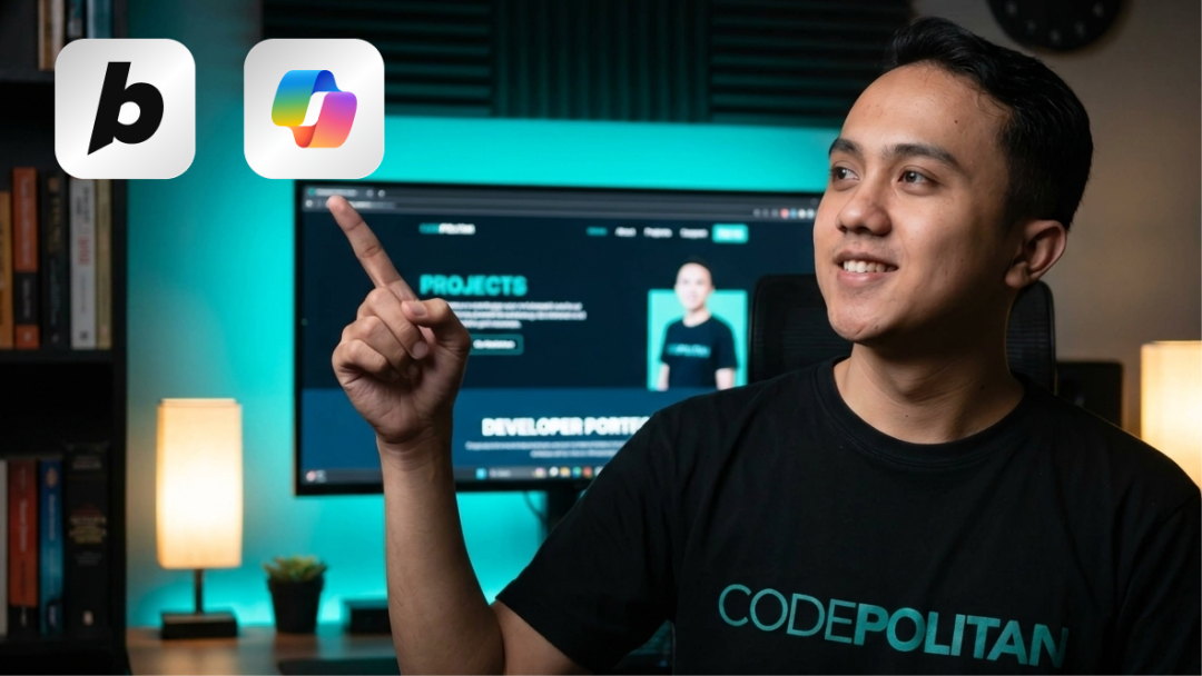 Ngoding Bareng AI Bikin Website Portofolio Siap Online dalam 1 Jam feat Bolt + Copilot
