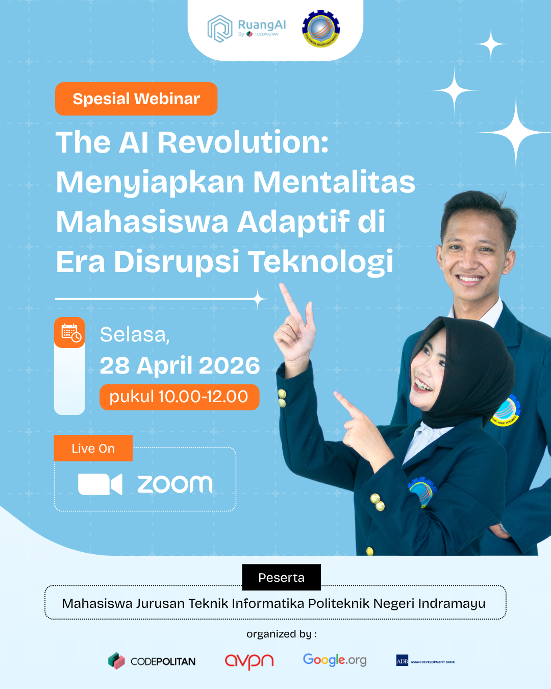 Spesial Webinar POLINDRA x RuangAI by CODEPOLITAN