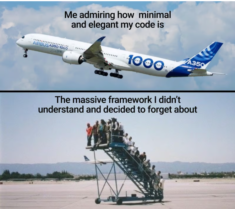 Pake framework malah berat appsnya codepolitan