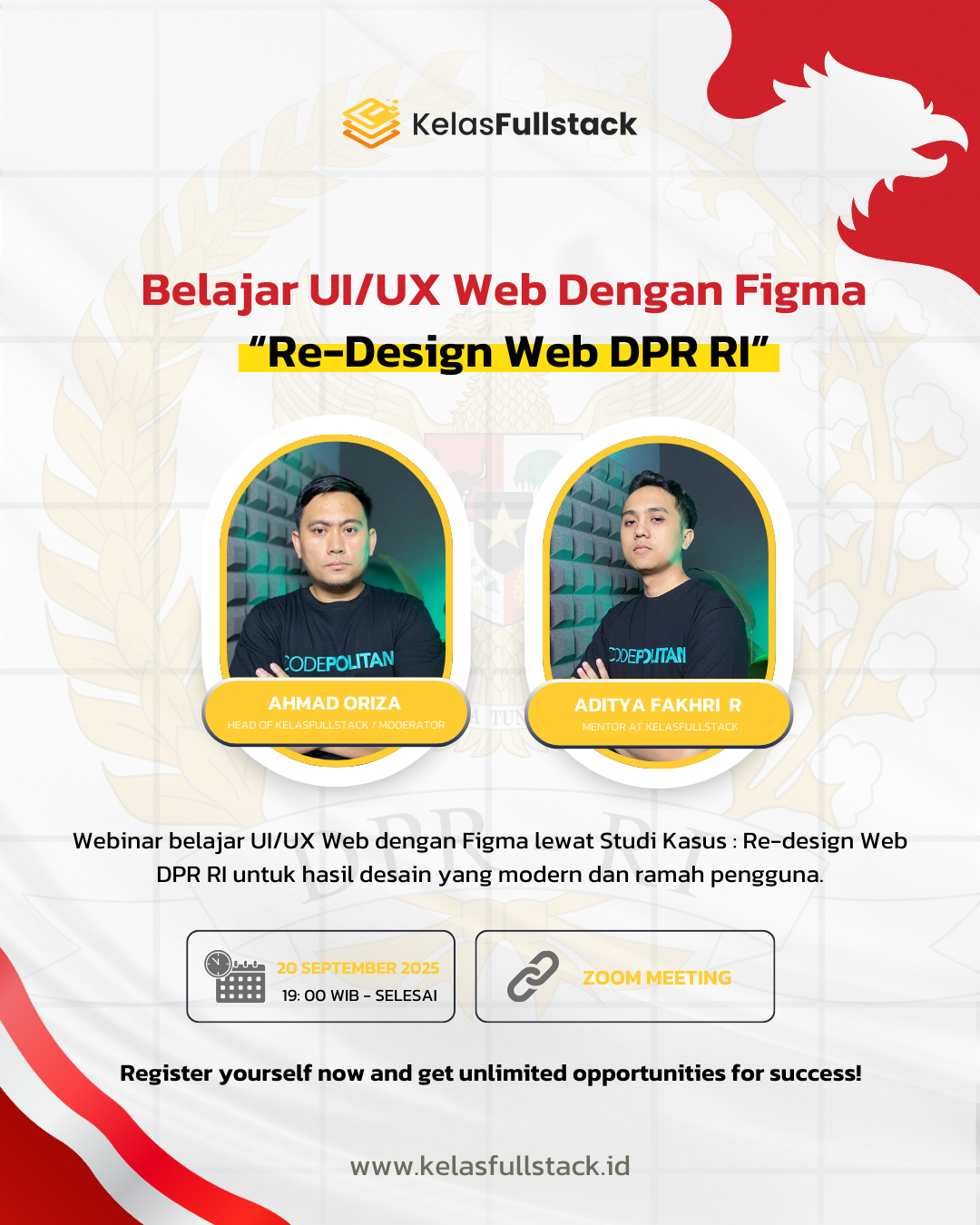 Belajar UI/UX Web dengan Figma [Studi Kasus : Re-design Web DPR RI]
