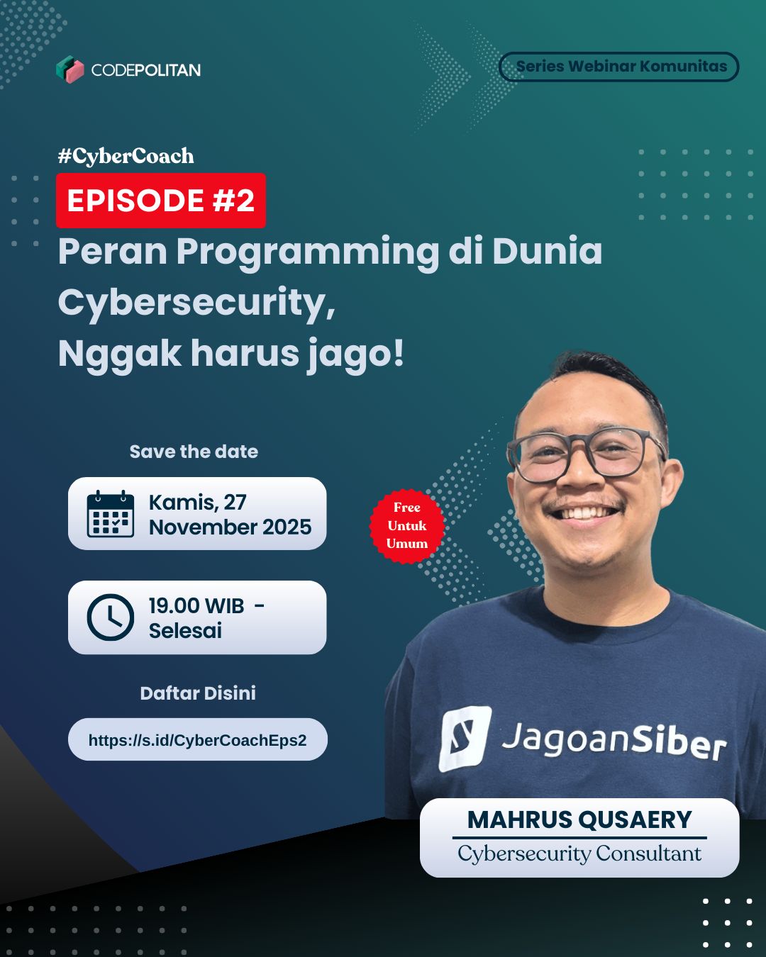 Episode 2: Peran Programming di Dunia Cyber [Webinar berseri Jagoansiber]