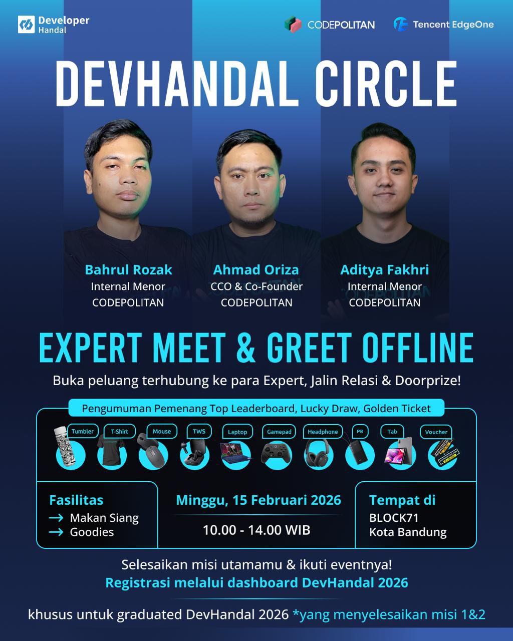 Kesempatan Emas Graduates DevHandal 2026: Meet & Greet + Doorprize!