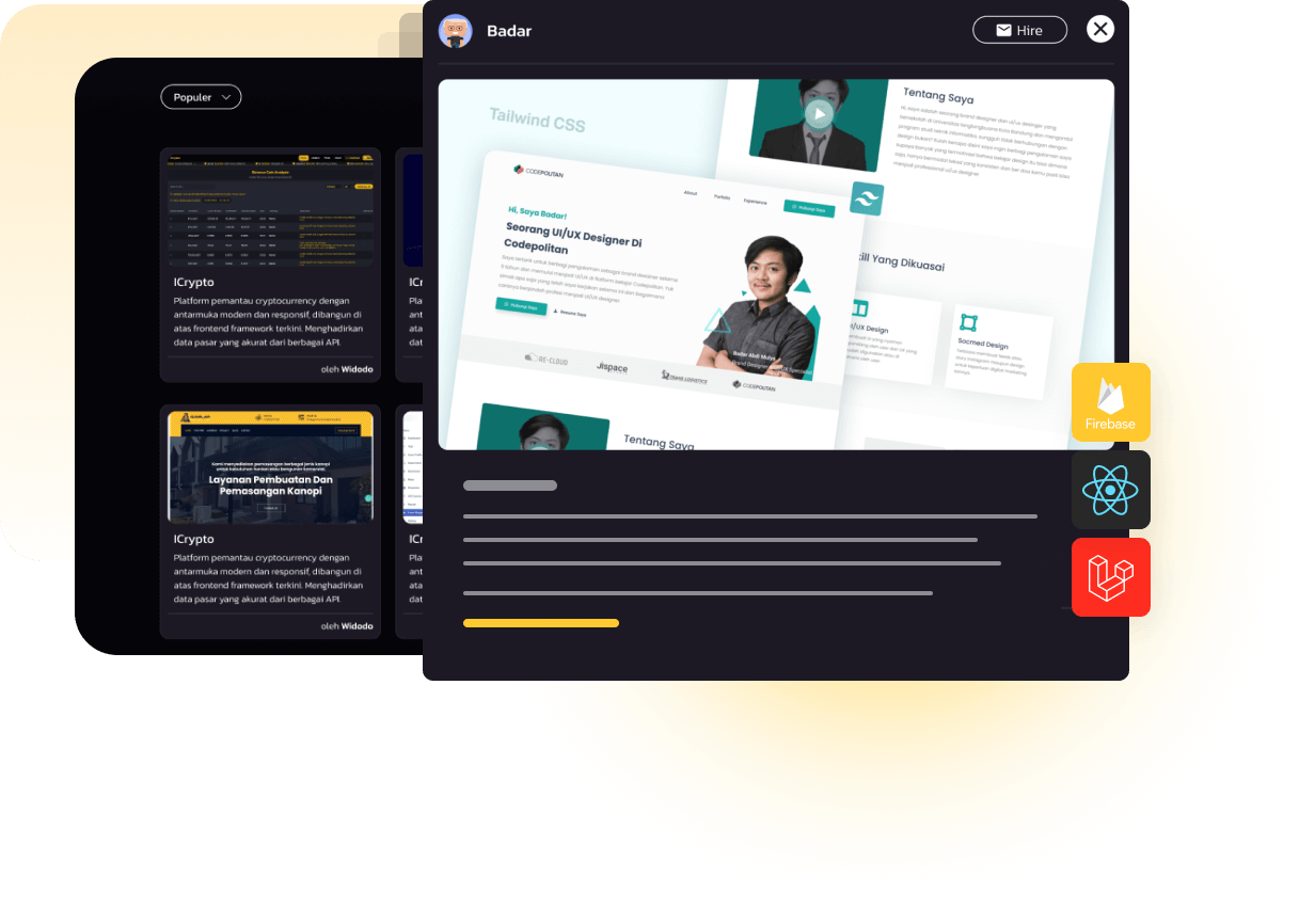 Programmer in yellow shirt