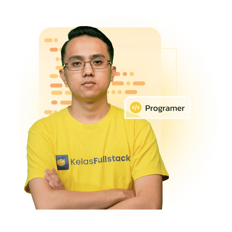 Programmer in yellow shirt