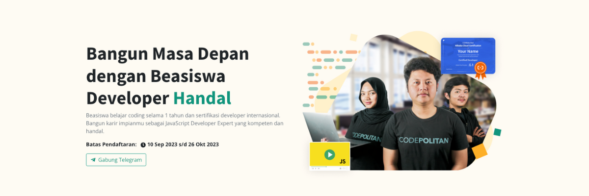 Beasiswa DevHandal JavaScript Expert