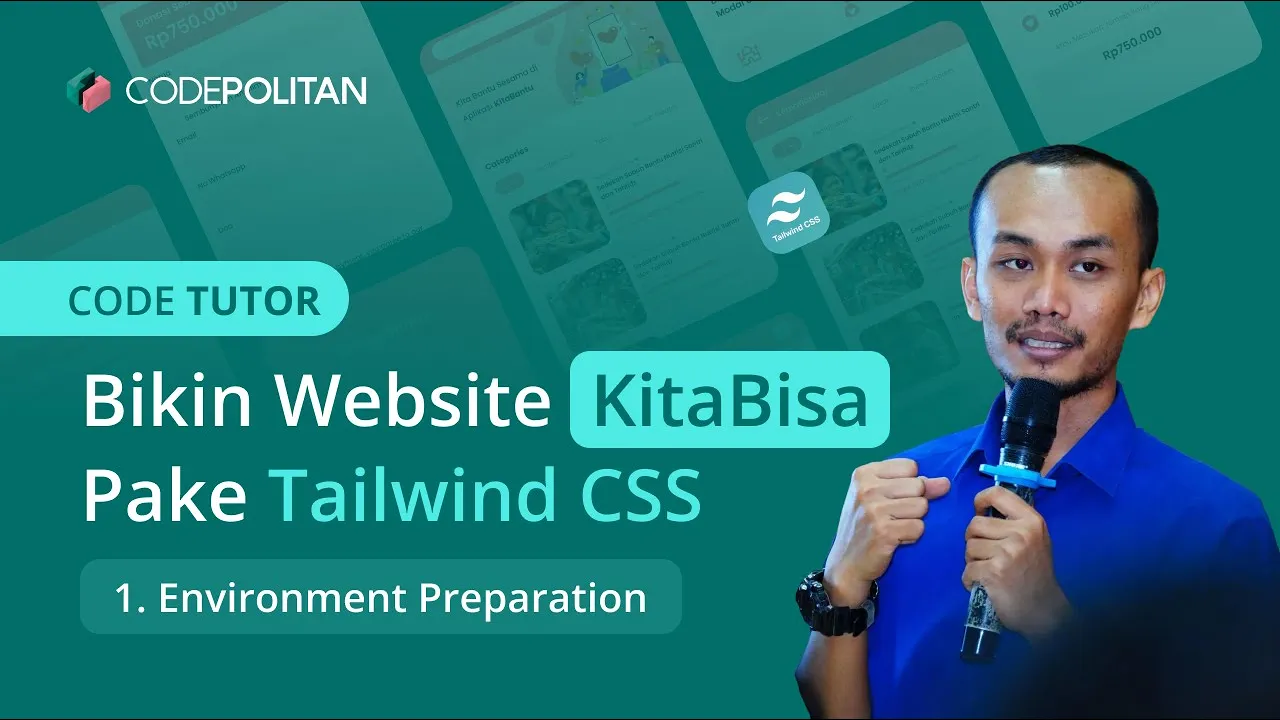 Bikin Website (mirip) KitaBisa pake Tailwind CSS | Part 1 - 5