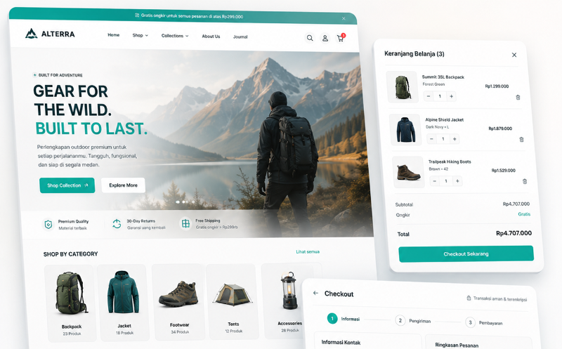 Thumbnail Project Level 2 — Brand Website + Online Store